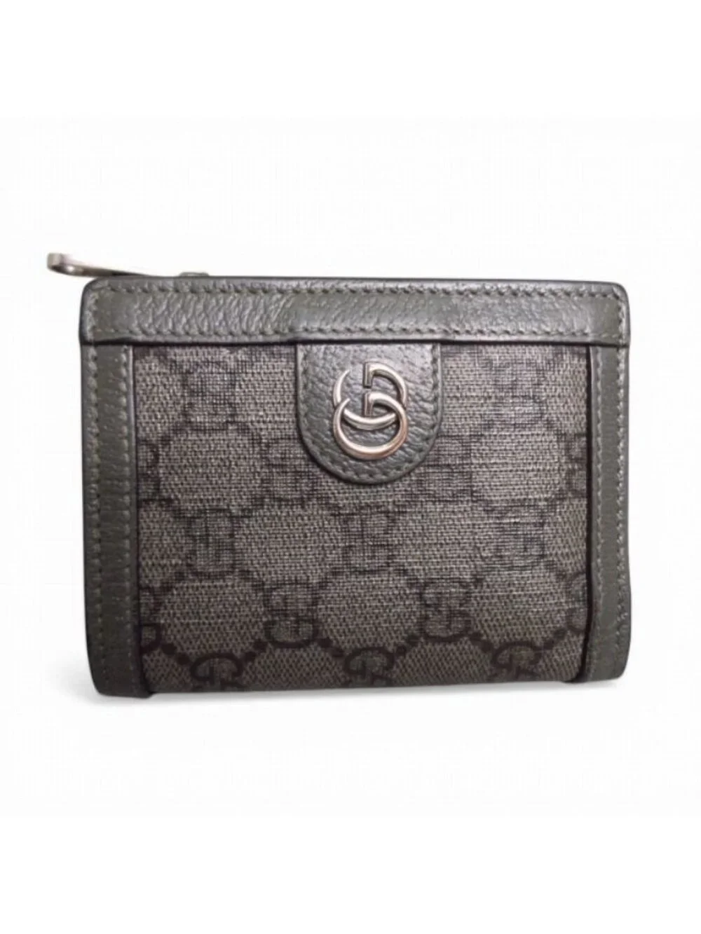 Gucci GG Supreme Canvas Bifold Wallet Gray - Picture 1 of 9